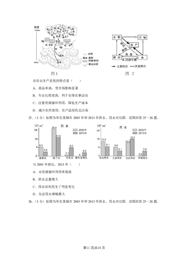 2016年高考地理试卷（江苏）（空白卷）_地理历年高考真题_新&middot;PDF版2008-2025&middot;高考地理真题_地理（按试卷类型分类）2008-2025_自主命题卷&middot;地理（2008-2025）