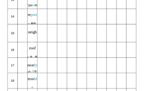 2026春人教版英语八下Unit5艾宾浩斯记忆_初中英语新版_最新人教版英语八年级下册_2026春新人教版八下（更新中）_04单词背诵默写8个表（全）