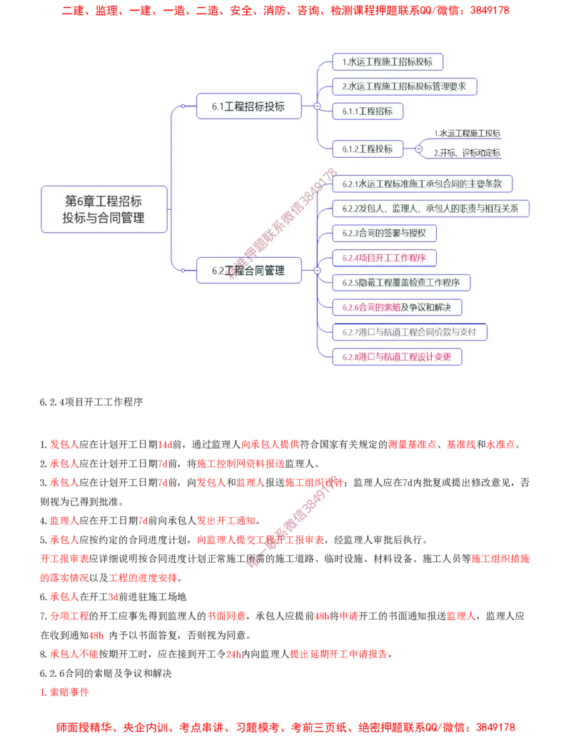 22.22-第3篇-第5章-港口与航道工程企业资质与施工组织-第6章-工程招标投标与合同管理_2026年一级建造师_2026年一建港航_2025年一建港航SVIP_04-冲刺串讲✿考点强化✿小灶集训
