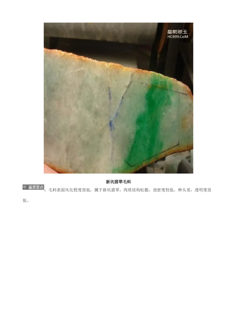 新坑种翡翠_X018-玉石珠宝鉴定教程最新合集_8、玉石翡翠鉴定与投资电子资料_赌石专题