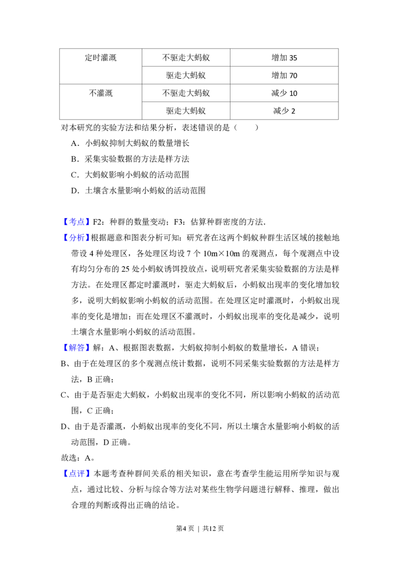 2015年高考生物试卷（北京）（解析卷）_生物历年高考真题_新&middot;PDF版2008-2025&middot;高考生物真题_生物（按省份分类）2008-2025_2008-2025&middot;（北京）生物高考真题