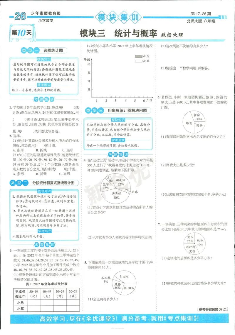 15天满分备考-6年级上册数学北师版(1)_2024年人教版小学数学一二三四五六年级上册下册期中期末试a0747_小学全科《同步练习+精品试卷》打包下载（1-6年级单元月考期中期末试卷）