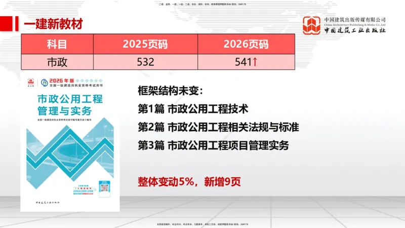 01.09一建《市政》新教材变动解析课_2026年一级建造师_2026年一建市政_2026年一建市政SVIP_2026一建市政SVIP_02-基础精讲✿高端面授✿深度强化_讲义