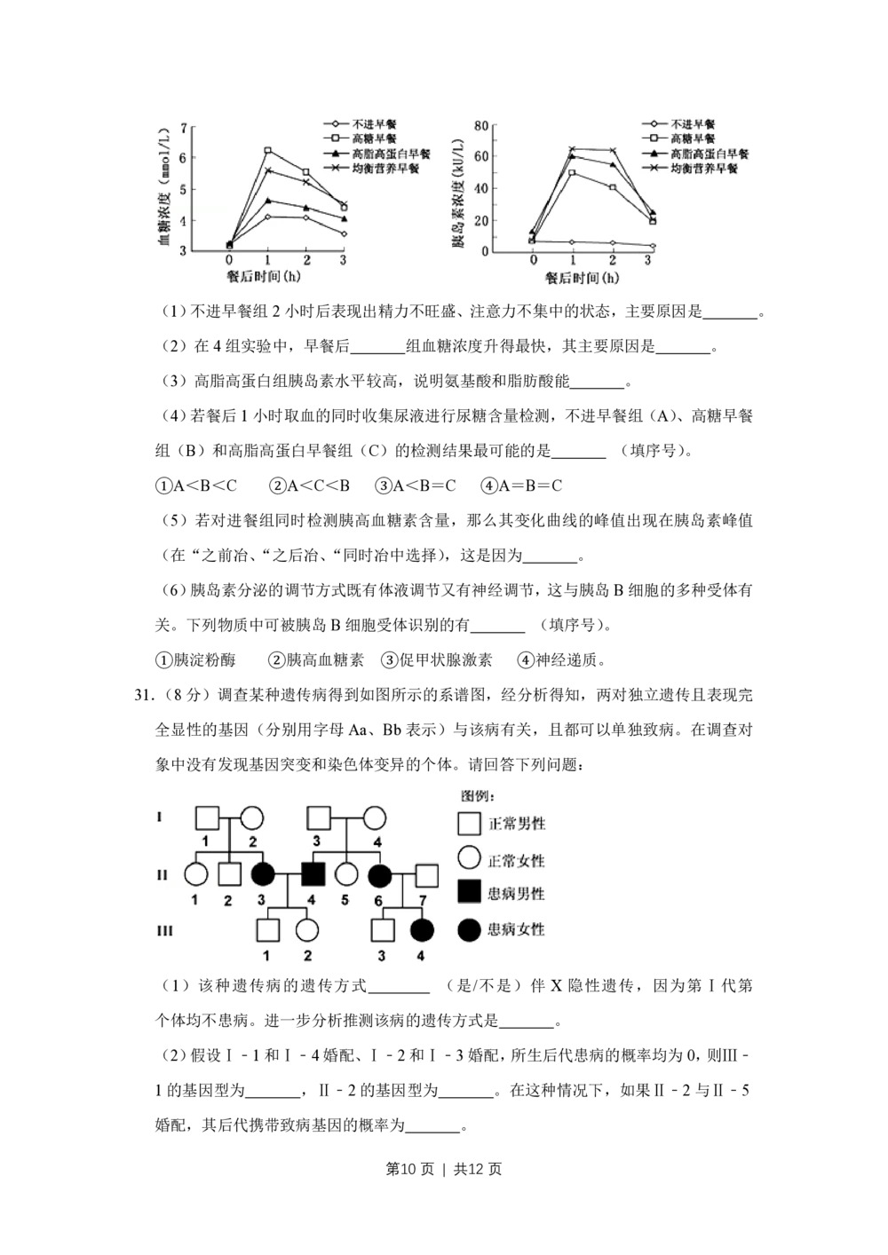 2013年高考生物试卷（江苏）（空白卷）_生物历年高考真题_新&middot;PDF版2008-2025&middot;高考生物真题_生物（按年份分类）2008-2025_2013&middot;高考生物真题