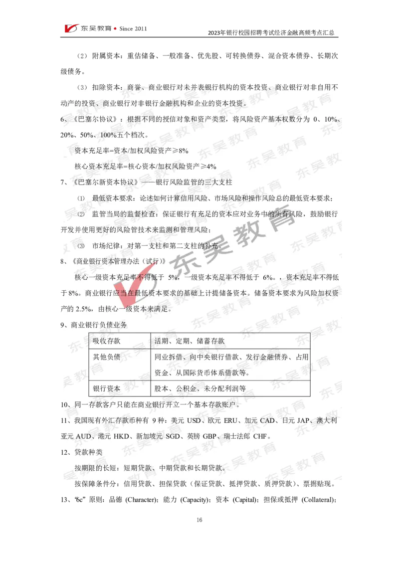 银行校招经济金融高频考点汇总_2025春招题库汇总_银行题库-1_银行全套上岸资料_讲义+题库+冲刺_01、考点冲刺汇总（考前冲刺必看）