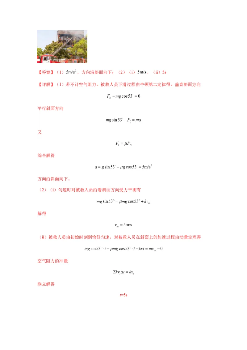 专题14动量与动量定理及其应用（解析版）_2025高中物理模型方法技巧高三复习专题练习讲义_新版高考物理模型与方法
