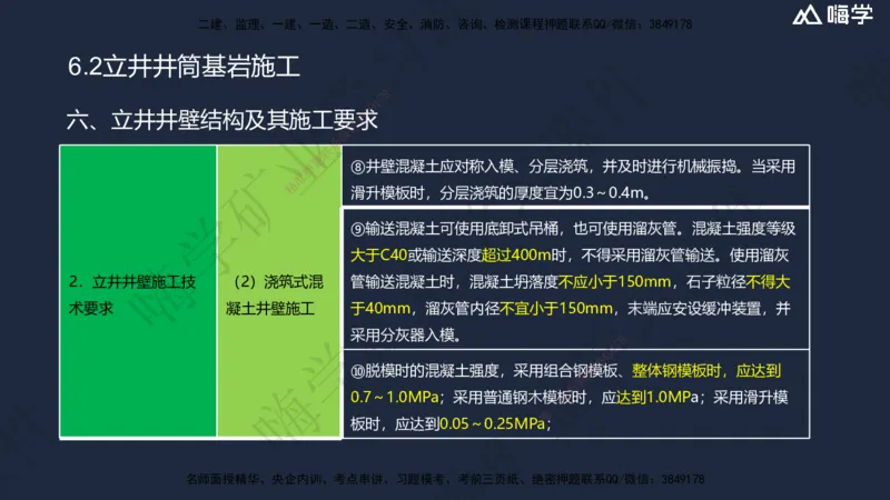 06.2025赵景满-名师精讲通关-006第一篇-第6章-井巷工程_2026年一级建造师_2026年一建矿业_2025年一建矿业SVIP_02-基础精讲✿高端面授✿深度强化_14-矿业《名师精讲通关》赵景满HX