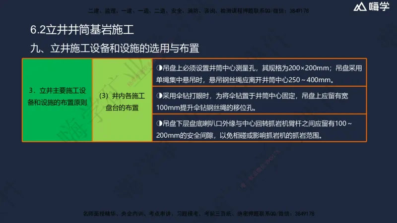 06.2025赵景满-名师精讲通关-006第一篇-第6章-井巷工程_2026年一级建造师_2026年一建矿业_2025年一建矿业SVIP_02-基础精讲✿高端面授✿深度强化_14-矿业《名师精讲通关》赵景满HX