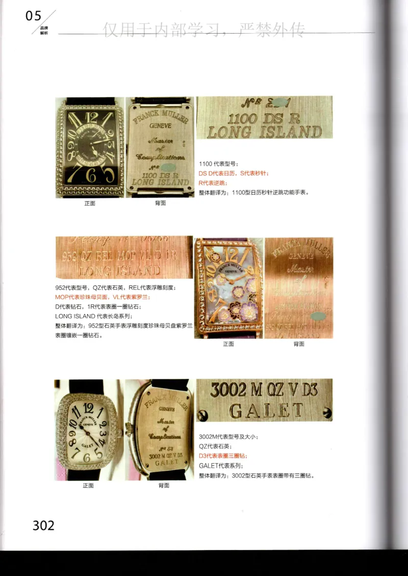 名表通鉴_X017-奢侈品鉴定教程最新合集_5、寄卖行鉴定全套手册合集6套_手表鉴定资料