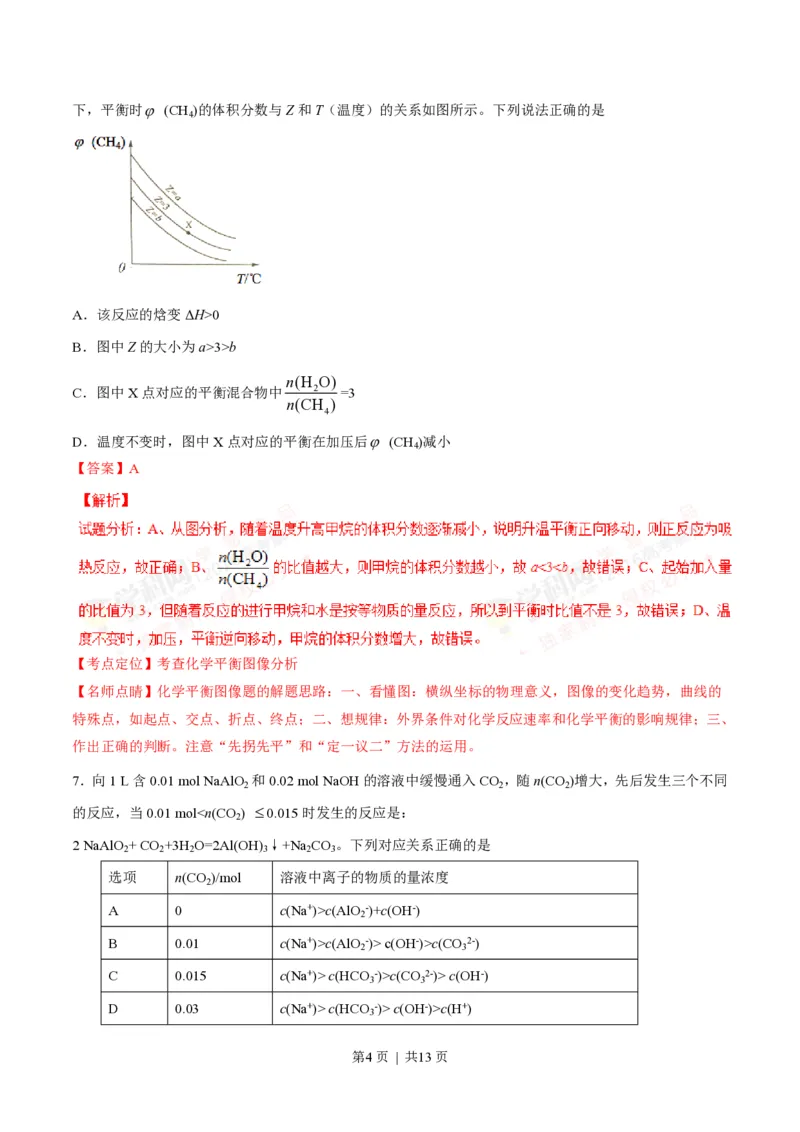 2016年高考化学试卷（四川）（解析卷）_历年高考真题合集_化学历年高考真题_新&middot;PDF版2008-2025&middot;高考化学真题_化学（按试卷类型分类）2008-2025_自主命题卷&middot;化学（2008-2025）(1)