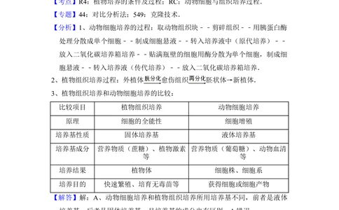 2013年高考生物试卷（大纲版）（解析卷）_生物历年高考真题_新&middot;Word版2008-2025&middot;高考生物真题_生物（按年份分类）2008-2025_2013&middot;高考生物真题