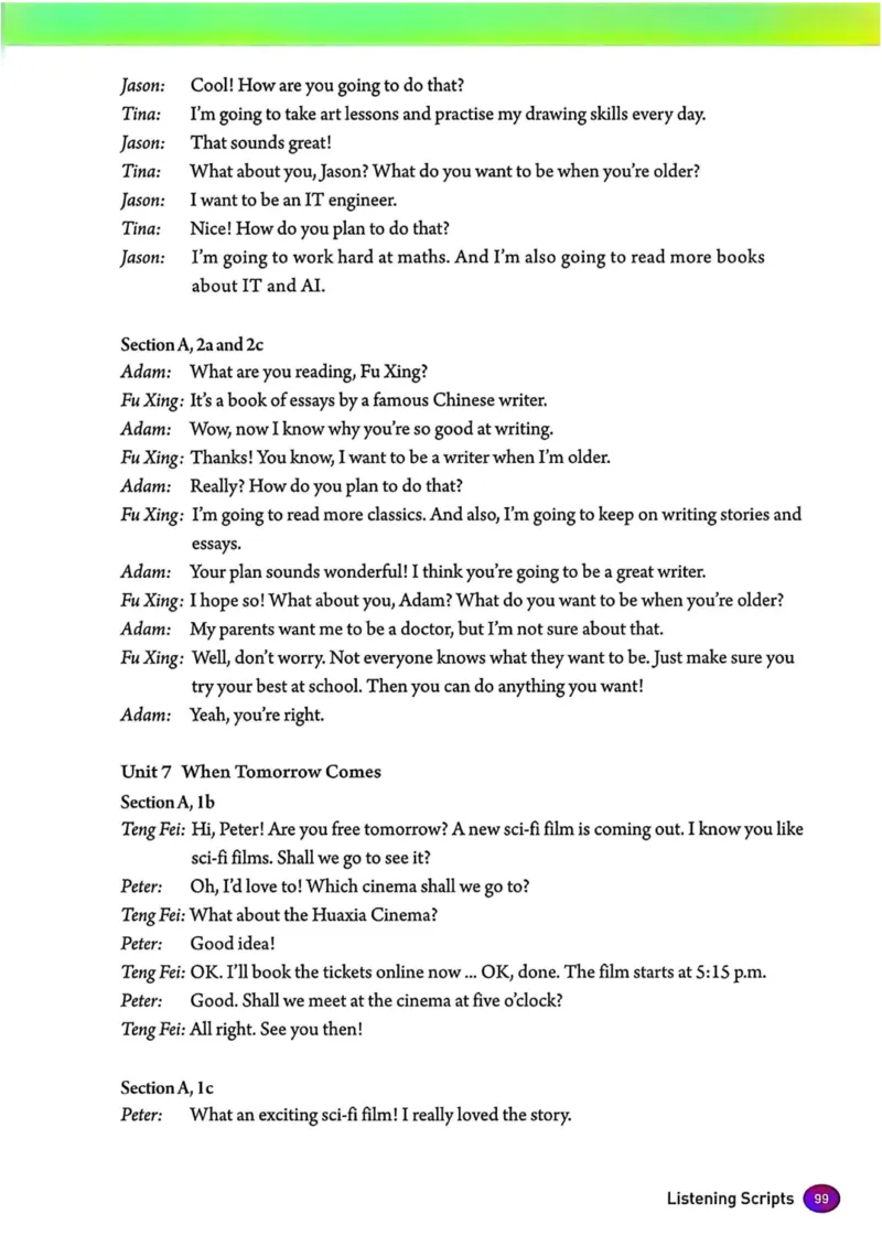 25秋8上英语新版_初中英语新版_最新人教版英语八年级上册_新版_初中英语8上新更新第三套可选择_07课堂笔记_原文PDF