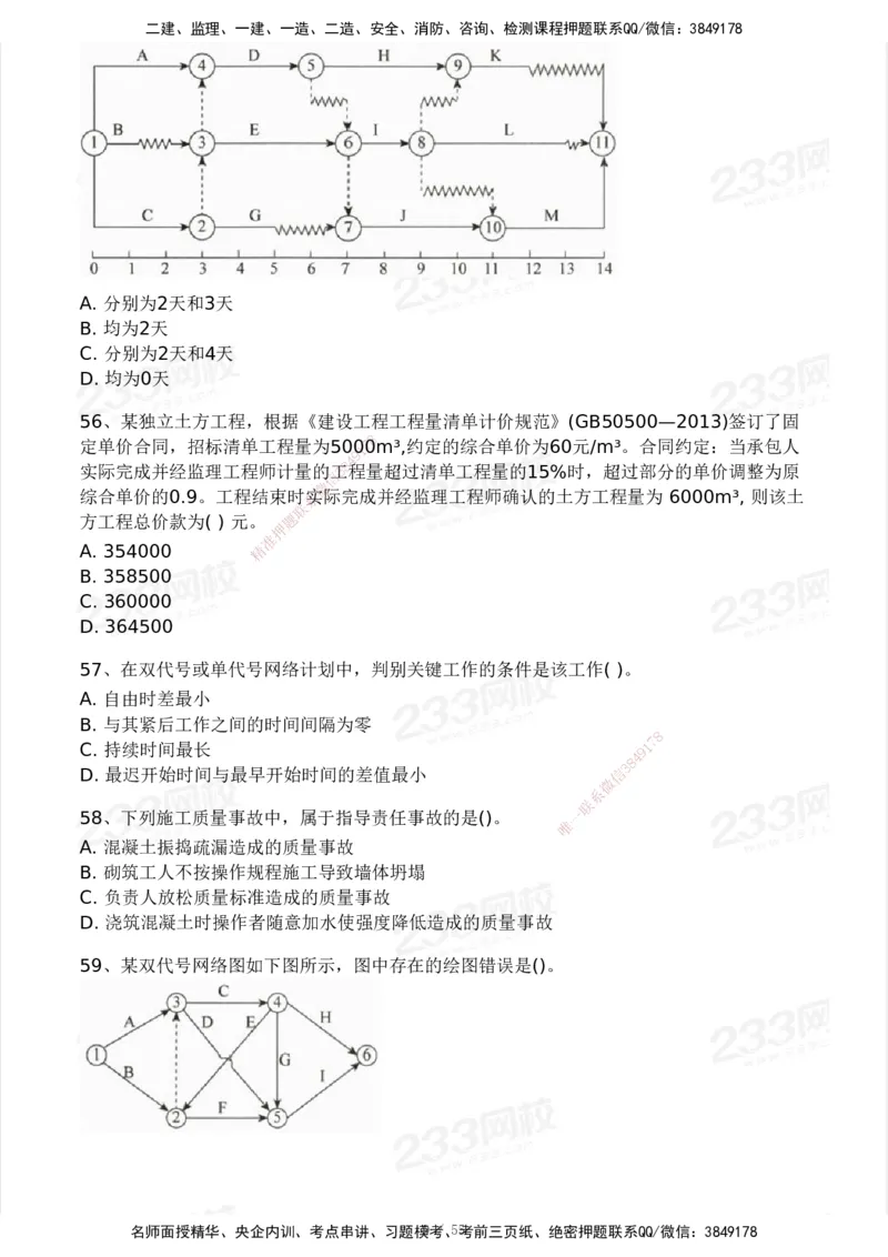 233-管理-模考大赛试卷3月摸底测试_2026年一级建造师_2026年一建管理_2025年一建管理SVIP_01-精华文档✿电子教材✿历年真题_45-管理《模考大赛试卷+四色笔记》233