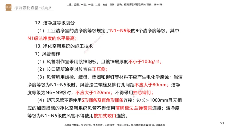 02.2025石莉-考前强化直播-机电实务2_2026年一级建造师_2026年一建机电_2025年一建机电SVIP_04-冲刺串讲✿考点强化✿小灶集训_53-机电《考前强化直播》石莉HX_讲义