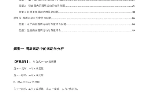 专题09圆周运动常考模型（解析版）_2025高中物理模型方法技巧高三复习专题练习讲义_新版高考物理模型与方法
