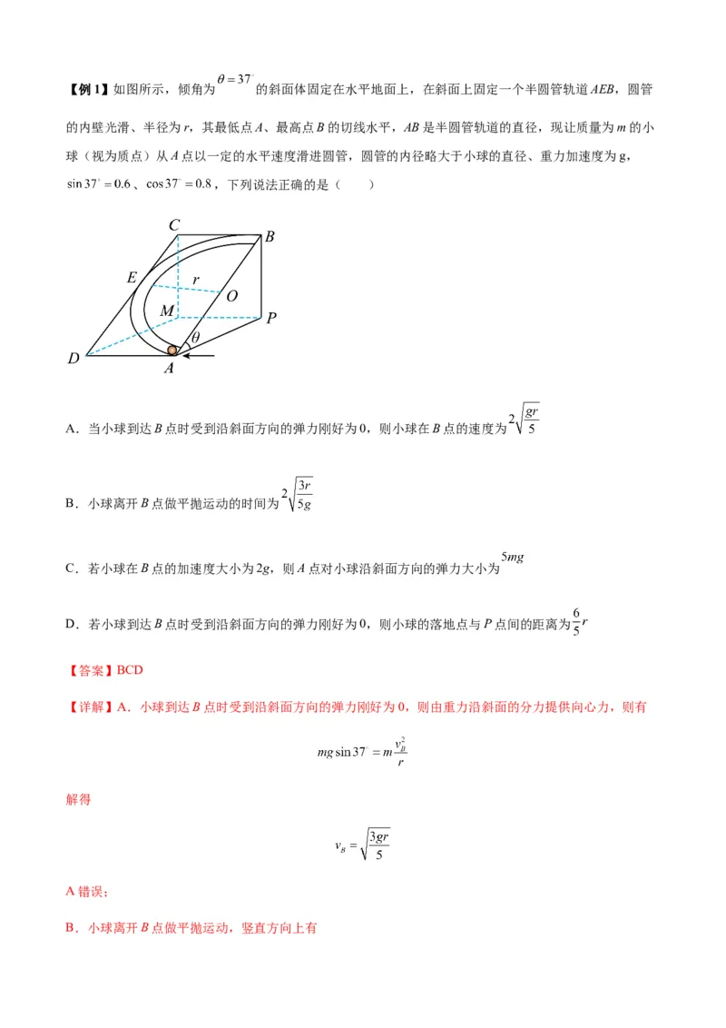 专题09圆周运动常考模型（解析版）_2025高中物理模型方法技巧高三复习专题练习讲义_新版高考物理模型与方法