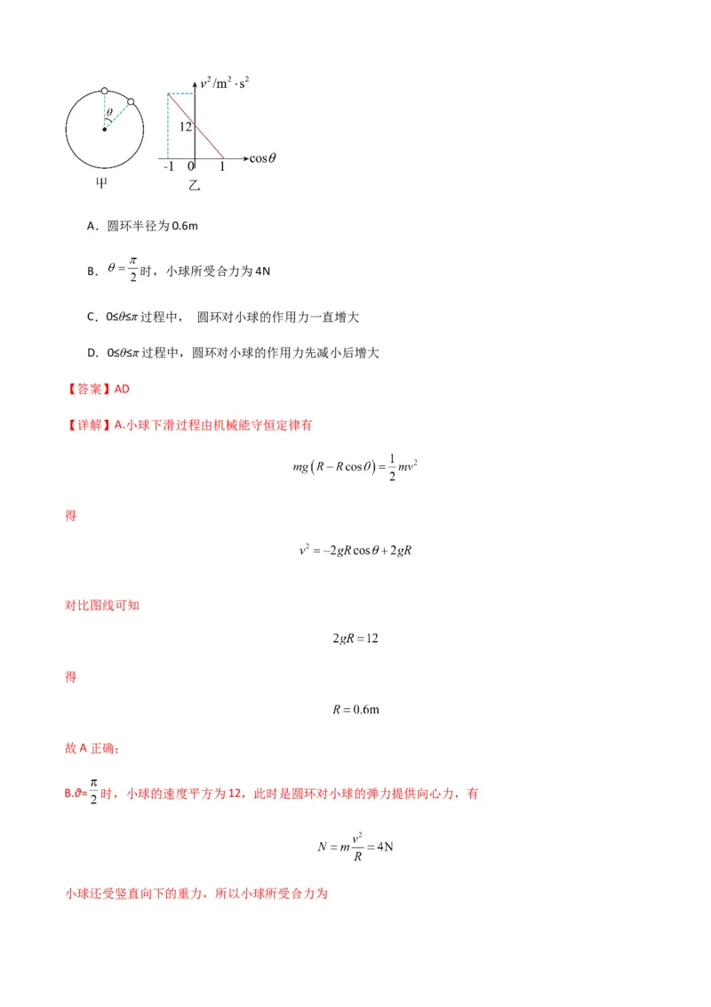专题09圆周运动常考模型（解析版）_2025高中物理模型方法技巧高三复习专题练习讲义_新版高考物理模型与方法