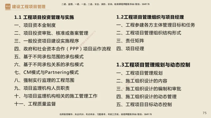 01.2025杨彬-精考速通-管理1_2026年一级建造师_2026年一建管理_2025年一建管理SVIP_02-基础精讲✿高端面授✿深度强化_22-管理《精考速通直播》杨彬HX_讲义