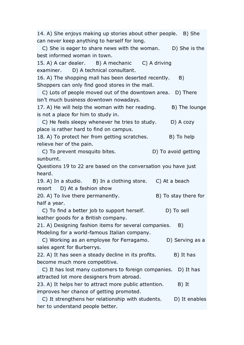 英语专项练习（十）_2025春招题库汇总_国企题库_中国烟草_3Yancao笔试专业完整知识点（仅需看本专业）_3.7英语_1.英语部分专项训练