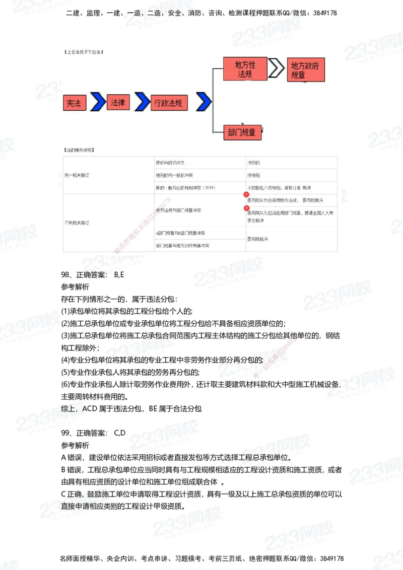 233-法规-四星考题100道（含答案）_2026年一建法规_2025年一建法规SVIP_01-精华文档✿电子教材✿历年真题_72-法规《高频易错题+四星考题》233