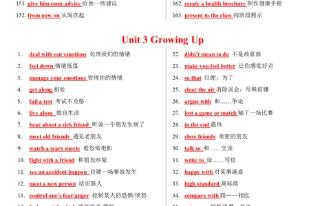 8下全册短语背诵PDF12页_初中英语新版_最新人教版英语八年级下册_2026春新人教版八下（更新中）_19短语背诵默写（全）