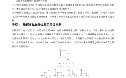 专题16电磁感应中的导体框模型（解析版）_2025高中物理模型方法技巧高三复习专题练习讲义_高考物理热点模型