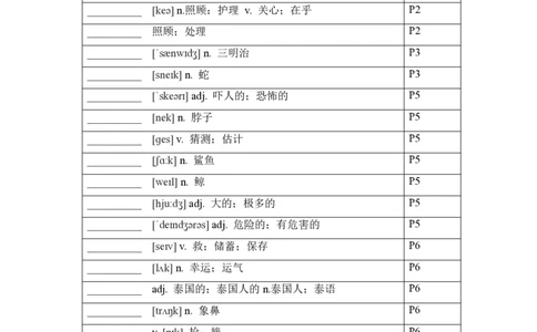 2024-2025学年人教版英语七年级下册各单元单词默写表_初中英语新版_最新人教版英语七年级下册_七下英语2025版_05.2025春英语人教7下单词表+默写_新七下人教版默写