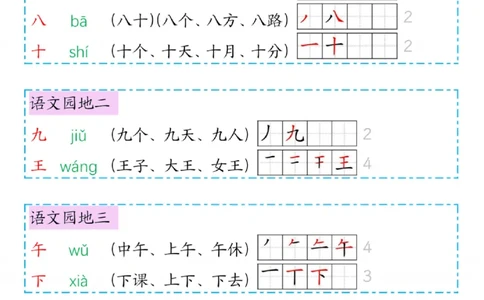 25秋一年级（上）新版语文生字笔顺组词_25秋《生字+组词+字帖》语文1-6年级