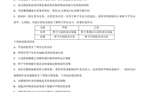2017年高考生物试卷（海南）（空白卷）_生物历年高考真题_新&middot;Word版2008-2025&middot;高考生物真题_生物（按年份分类）2008-2025_2017&middot;高考生物真题