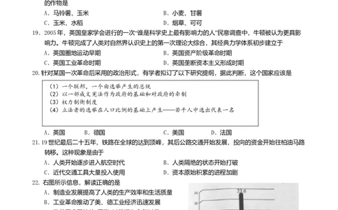 2016年高考历史试卷（浙江）（10月）（空白卷）_历史历年高考真题_新&middot;Word版2008-2025&middot;高考历史真题_历史（按年份分类）2008-2025_2016&middot;历史高考真题