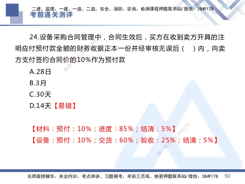 25一建-考前通关测评-管理1_2026年一级建造师_2026年一建管理_2025年一建管理SVIP_05-考前密训✿央企特训✿机构普押_21-管理《考前通关测评卷2套》HX