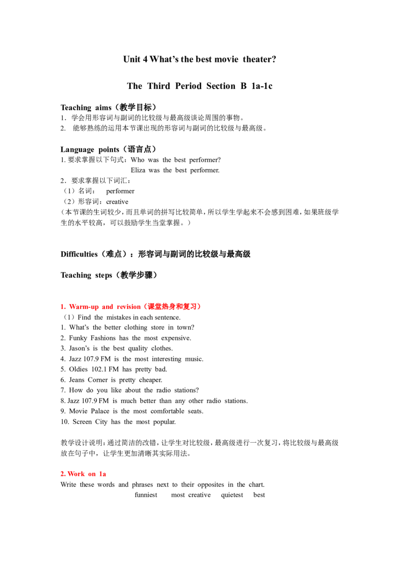 8A-Unit4Period3_初中英语新版_最新人教版英语八年级上册_老版（含有参考价值）_02课件人教版初中英语八上（多版本）易提分旗舰店_课件教案_Unit4