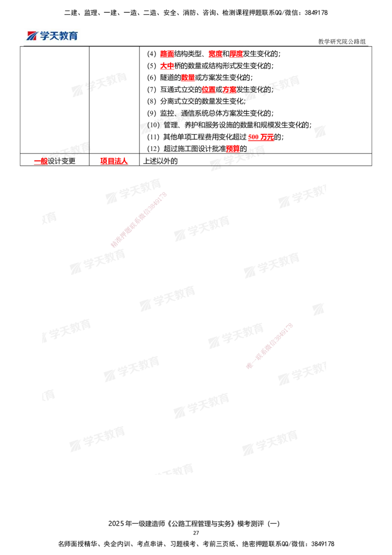 02.2025年一建《公路》模考测评卷（一）_2026年一级建造师_2026年一建公路_2025年一建公路SVIP_01-精华文档✿电子教材✿历年真题_47-公路《模考测评卷》XT