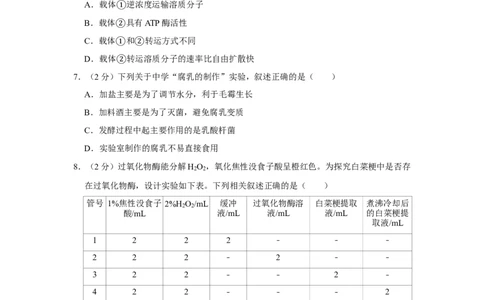 2016年高考生物试卷（江苏）（空白卷）_生物历年高考真题_新&middot;Word版2008-2025&middot;高考生物真题_生物（按年份分类）2008-2025_2016&middot;高考生物真题