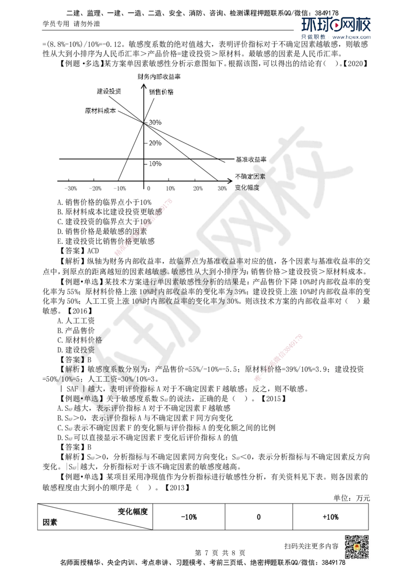 07.（新）第7讲-第3章不确定性分析_2026年一级建造师_2026年一建经济_2025年一建经济SVIP_02-基础精讲✿高端面授✿深度强化_21-经济《考点精讲班》张涌、胡安然HQ推荐_胡安然