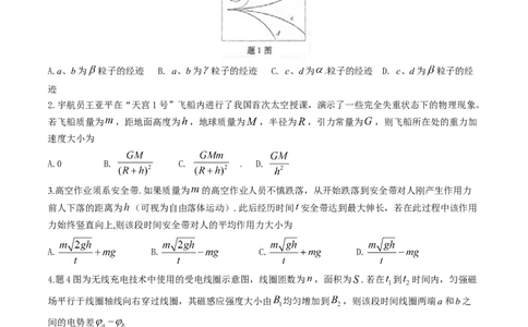 2015年高考物理试卷（重庆）（空白卷）_物理历年高考真题_新&middot;Word版2008-2025&middot;高考物理真题_物理（按年份分类）2008-2025_2015&middot;高考物理真题