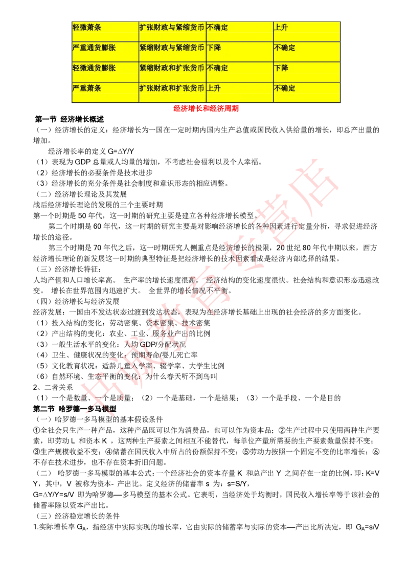 经济专项讲义--经济学考点归纳总结（微观宏观）_2025春招题库汇总_十大行测题库_2023年十大热门题库更新中_09、易考汇总_银行笔试包含专业题_专项讲义