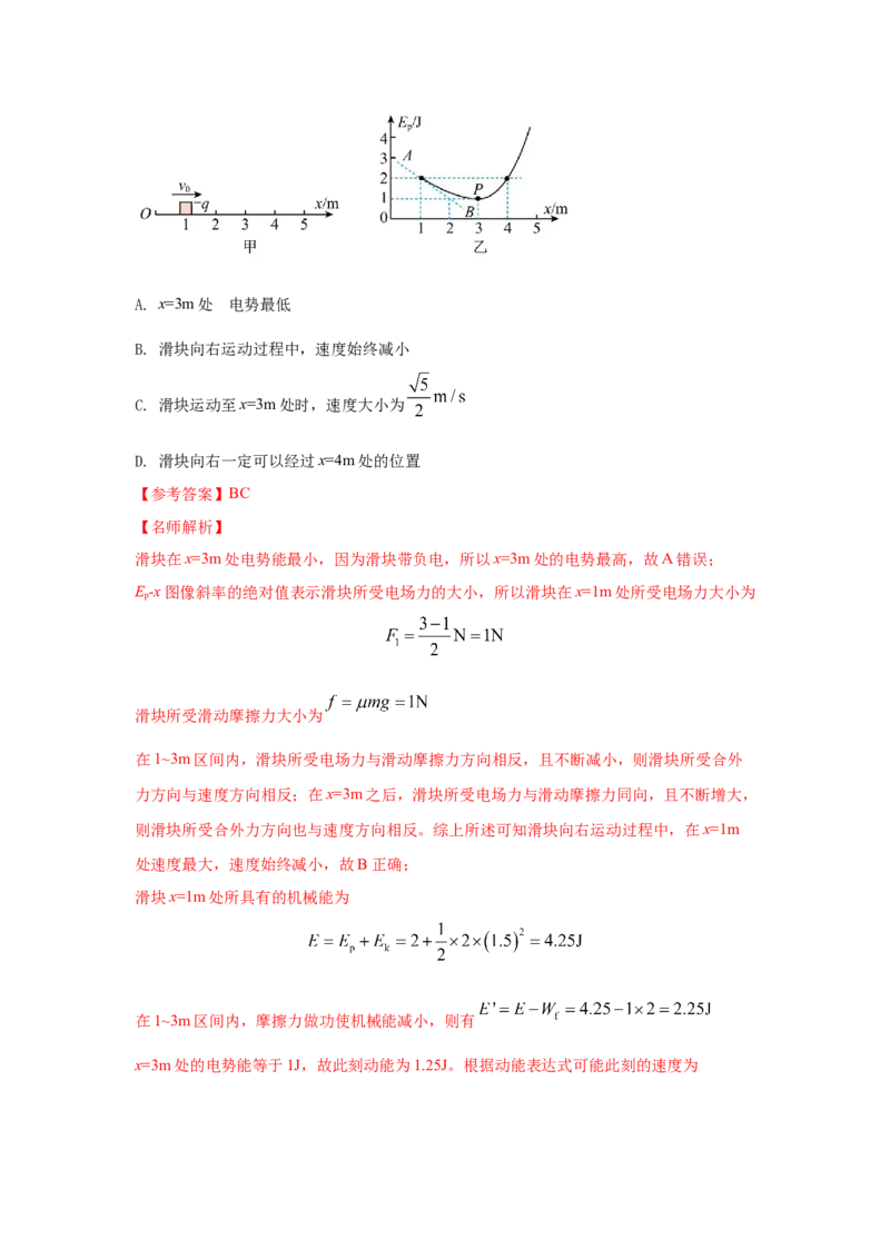 模型41电场图像信息模型（解析版）_2025高中物理模型方法技巧高三复习专题练习讲义_高考物理模型最新模拟题专项训练