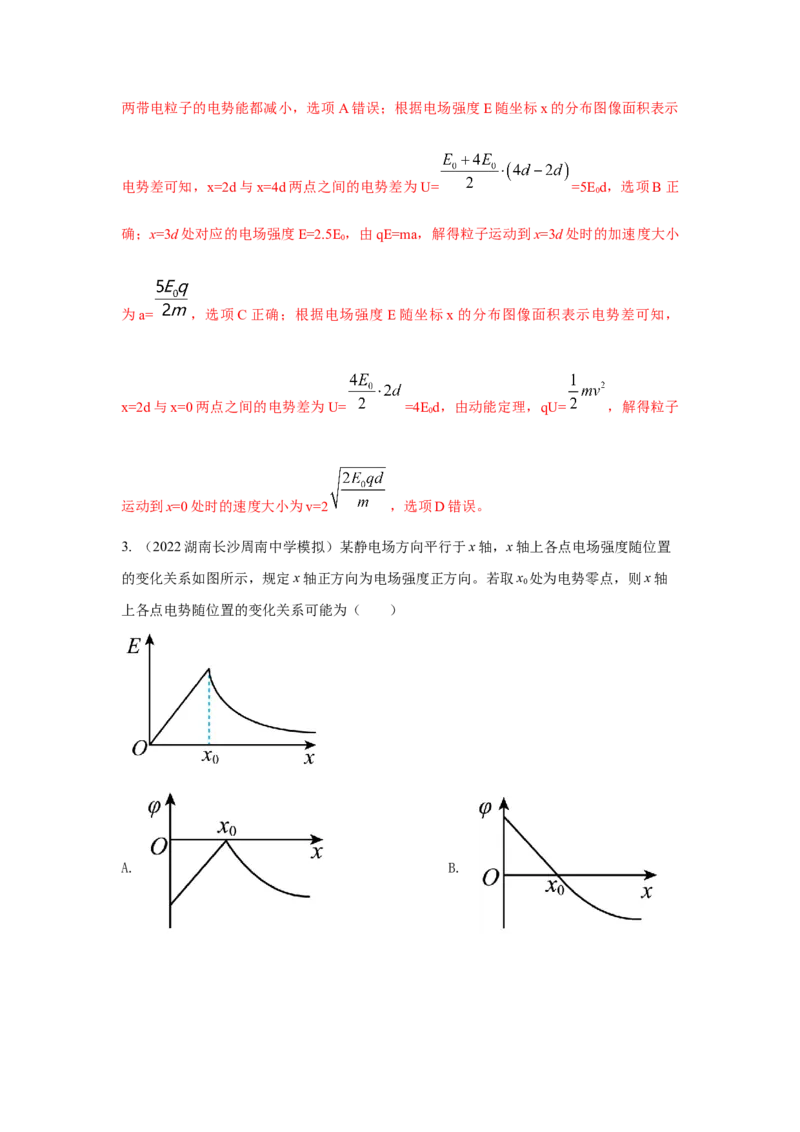 模型41电场图像信息模型（解析版）_2025高中物理模型方法技巧高三复习专题练习讲义_高考物理模型最新模拟题专项训练