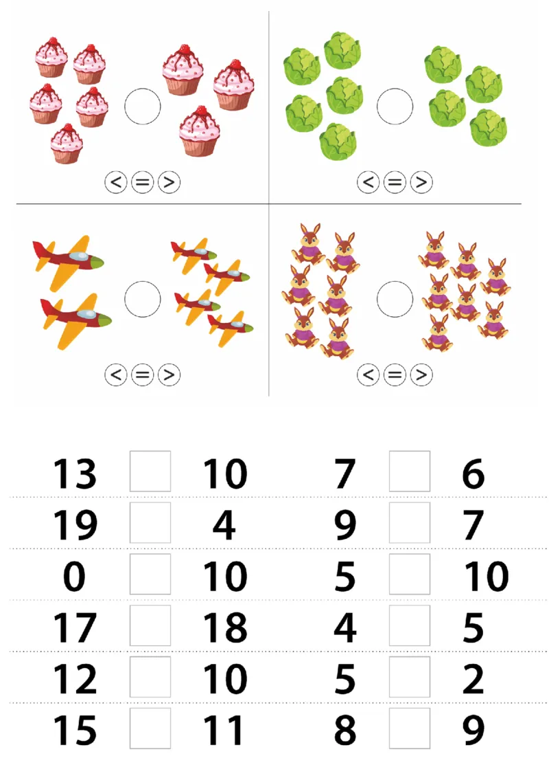 0017幼小衔接比大小(1)_幼小衔接数学