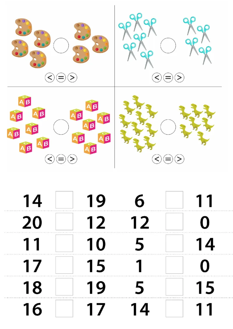 0017幼小衔接比大小(1)_幼小衔接数学
