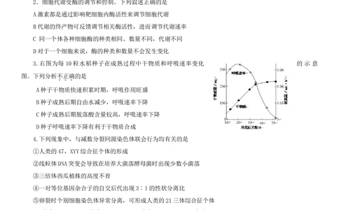 2013年高考生物试卷（安徽）（空白卷）_生物历年高考真题_新&middot;Word版2008-2025&middot;高考生物真题_生物（按年份分类）2008-2025_2013&middot;高考生物真题