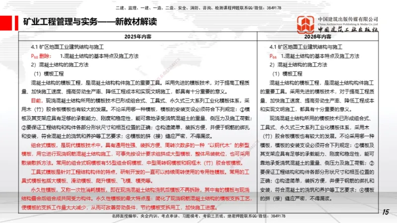 01.15一建《矿业》新教材变动解析课_2026年一级建造师_2026年一建矿业_2026年一建矿业SVIP_2026一建矿业SVIP_02-基础精讲✿高端面授✿深度强化_讲义