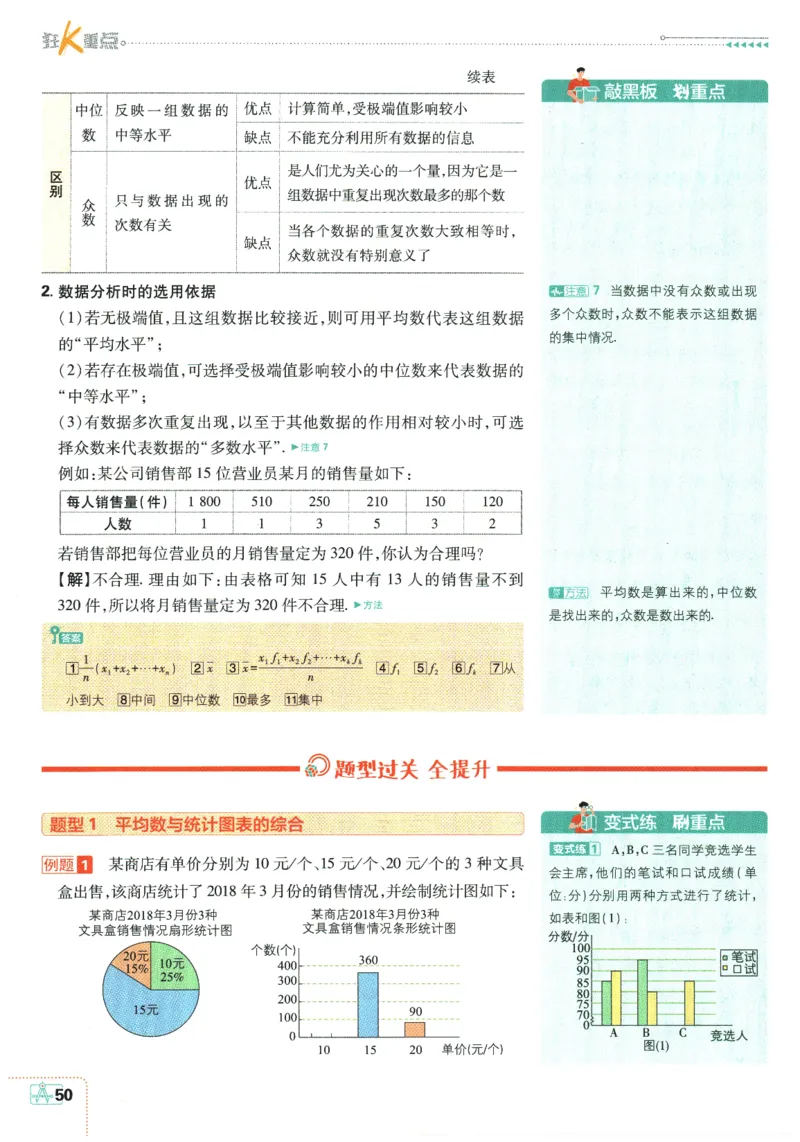 2026春《初中必刷题》数学RJ8下狂K重点_2026春《初中必刷题》数学RJ8下