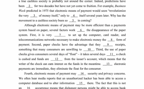 2013年考研英语二真题（可复制搜索查词）(1)_❤️2.2010-2024年考研英语二真题及解析_01、真题部分