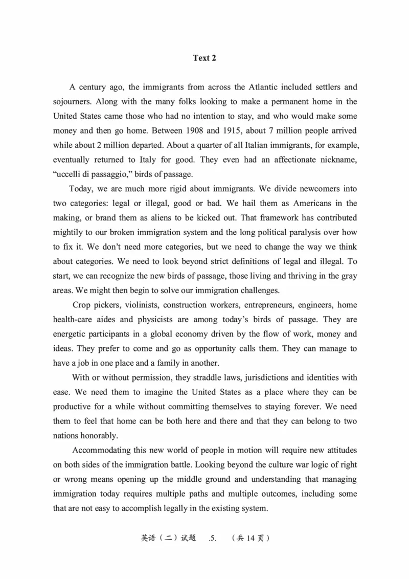 2013年考研英语二真题（可复制搜索查词）(1)_❤️2.2010-2024年考研英语二真题及解析_01、真题部分