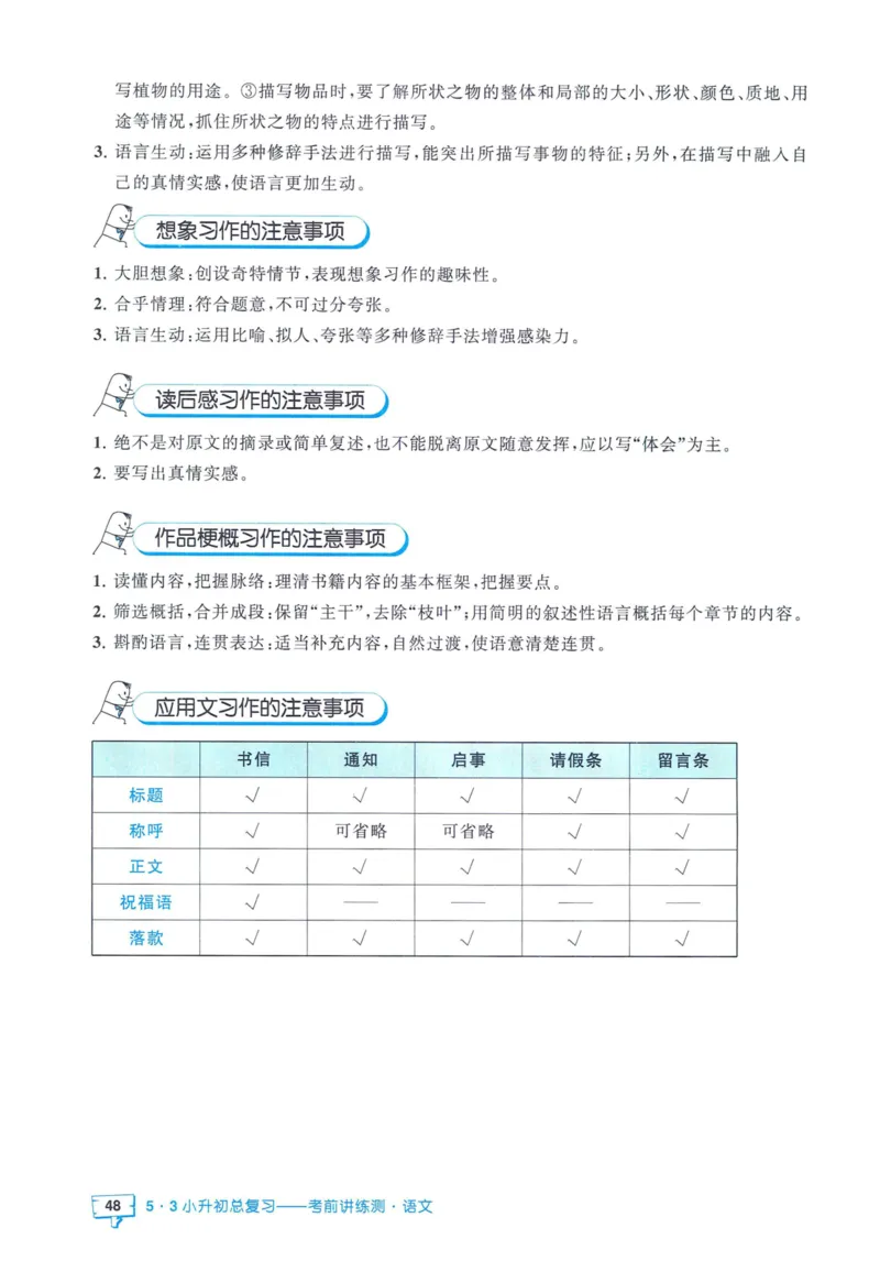 53小升初总复习《语文知识汇总》（24春）_2024年人教版小学数学一二三四五六年级上册下册期中期末试a0747_小学全科《同步练习+精品试卷》打包下载（1-6年级单元月考期中期末试卷）