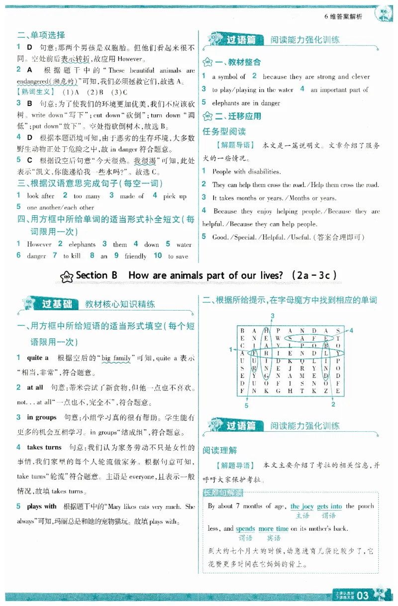 2025春一遍过英语七下RJ答案-2024新教材-_初中英语新版_最新人教版英语七年级下册_七下英语2025版_15.2025春英语人教7下热门资料合集_25七下RJ英语一遍过