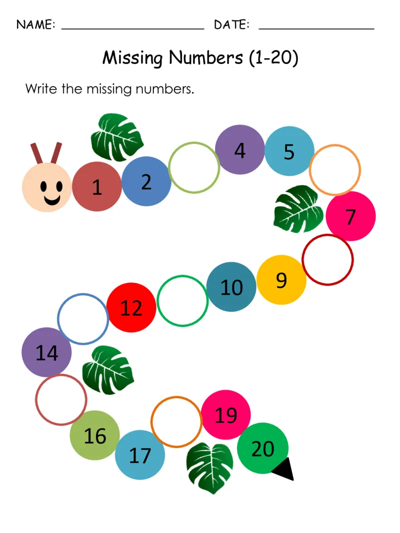 C01-丢失的数字专题素材包1_幼小衔接数学