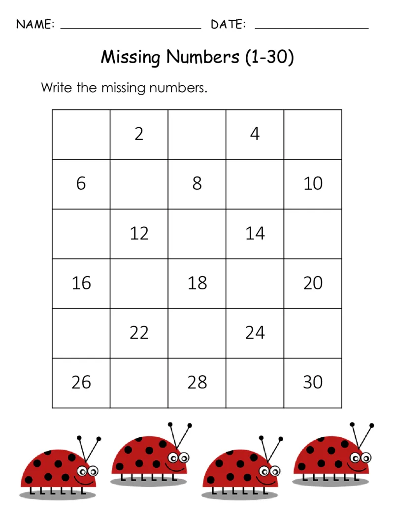 C01-丢失的数字专题素材包1_幼小衔接数学